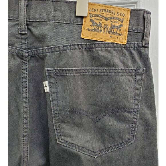 Levi's Jeans 505 Gray Bootcut Wide Leg Blokecore - Picture 5 of 8